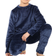 A2Z Kids Kid's Plain Crew Neck Warm Fleece Pyjamas 2-piece - Navy