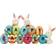 Joyin Bunny Carrots with The Word Multicolour Easter Decoration 11.4cm