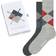 SockShop Burlington Argyle Gift Box - Light Grey