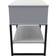 Diego Ready Dusk Grey Bedside Table 39.5x57.5cm