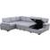 Alexent Sleeper Couch Light Gray Sofa 118" 6 Seater