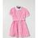 Polo Ralph Lauren Kids Hemdblusenkleid aus Baumwollpopeline Pink