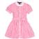 Polo Ralph Lauren Kids Hemdblusenkleid aus Baumwollpopeline Pink