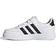 adidas Kid's Breaknet Court Elastic Lace & Top Strap Shoes - Cloud White/Core Black/Core Black