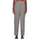 Ganni Herringbone Suiting Relaxed Pleated Pants - Frost Grey