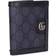 Gucci Ophidia Leather Monogrammed Canvas Wallet - Blue