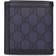 Gucci Ophidia Leather Monogrammed Canvas Wallet - Blue