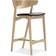 No 7 Oak/Black Bar Stool 90cm