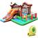 Costway Inflatable Snow Cottage Ball Pit Bounce House