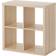 IKEA KALLAX White Stained Oak Shelving System 77x77cm