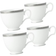 Noritake Charlotta Platinum Tea Cup 8fl oz 4pcs