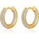 Luv AJ The Reversible Mini Amalfi Hoops- Gold/Transparent