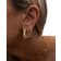 Luv AJ The Reversible Mini Amalfi Hoops- Gold/Transparent