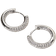 Luv AJ The Reversible Mini Amalfi Hoops- Silver/Transparent