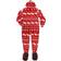 Ugly Christmas Nordic Moose Adult Hooded Onesie Red/White