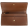 Burberry Porter Tan Grained Leather Embossed Continental Clutch Flap Wallet