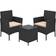 Songmics 3pcs Café-Set, 1 Tisch einschl. 2 Stühle