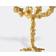 Polspotten Drip, 4 armet - Guld Lysestage 32cm