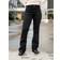 Wrangler Jeans Flare - Svart