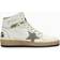 GOLDEN GOOSE Sky-star Femme En Nappa Blanc Avec Étoile En Daim Tourterelle