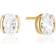 Sif Jakobs White Zirconia Ellisse Carezza Earrings SJ-E2350-CZ-YG