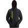 Snickers Logo hoodie med dragkedja 2846, Black