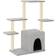 vidaXL Albero Per Gatti Con Tiragraffi In Sisal Grigio Chiaro 97.5 cm Cod MXL