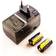 k.A. Charger for Canon CR123A with 2 Batteries