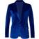 Rongkai Velvet Blazer - Blue