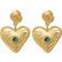 Maanesten Constantine Earrings - Gold/Blue/Transparent