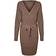 Vero Moda Damen VMHOLLYREM LS V-Neck Dress GA NOOS Kleid, Brown Lentil
