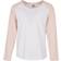 Urban Classics Flickor flickor kontrastraglan långärmad t-shirt, Vit/rosa, 122/128