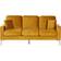 Beliani Gavle Mustard Sofa 183cm 3-Sitzer