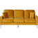 Beliani Gavle Mustard Sofa 183cm 3 Seater