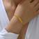 Shein 1pc Fashionable Unconventional Design Golden Bracelet. Women's Adjustable Sliding Bracelet