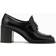 Prada Leather Loafer Pumps - Black