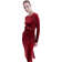 H&M Mama Velour Nursing Dress Dark Red