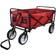 MonsterShop Chariot Pliable de Jardin Rouge