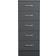 NRG Tall Narrow Grey Chest of Drawer 36x90cm