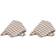 Boel & Jan Noor Red/Off White Tygservett Vit, Röd (40x40cm)