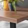 Furniturebox Kylo Cappuccino Corona Black Dining Table 80x120cm