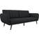 Novogratz Brittany Premium Upholstery Dark Grey Sofa 81.5" 3 Seater