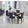 Modernique Emillia MDF Marble Dining Set 55x120cm 5pcs