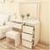 Kosy Koala Fantasy Dressing Table with Drawers LED Mirror White Dressing Table 42x94cm