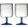 Lyngby Glas Torino 2 Klar/Blå 30cl-dia.7,5cm Vinglas 30cl 2stk