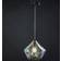 Dar Lighting Gaia Transparent/Chrom Pendant Lamp 30cm