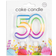 Globos 50-Tal Kagelys Regnbuefarvet