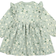 Polarn O. Pyret Baby Dress with Flower Print - Light Green