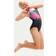 Speedo Badedragt Allover Splashback Til Piger - Sort/Electric Pink/Flamingo