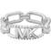 Michael Kors Pavé Empire Logo Ring - Silver/Transparent